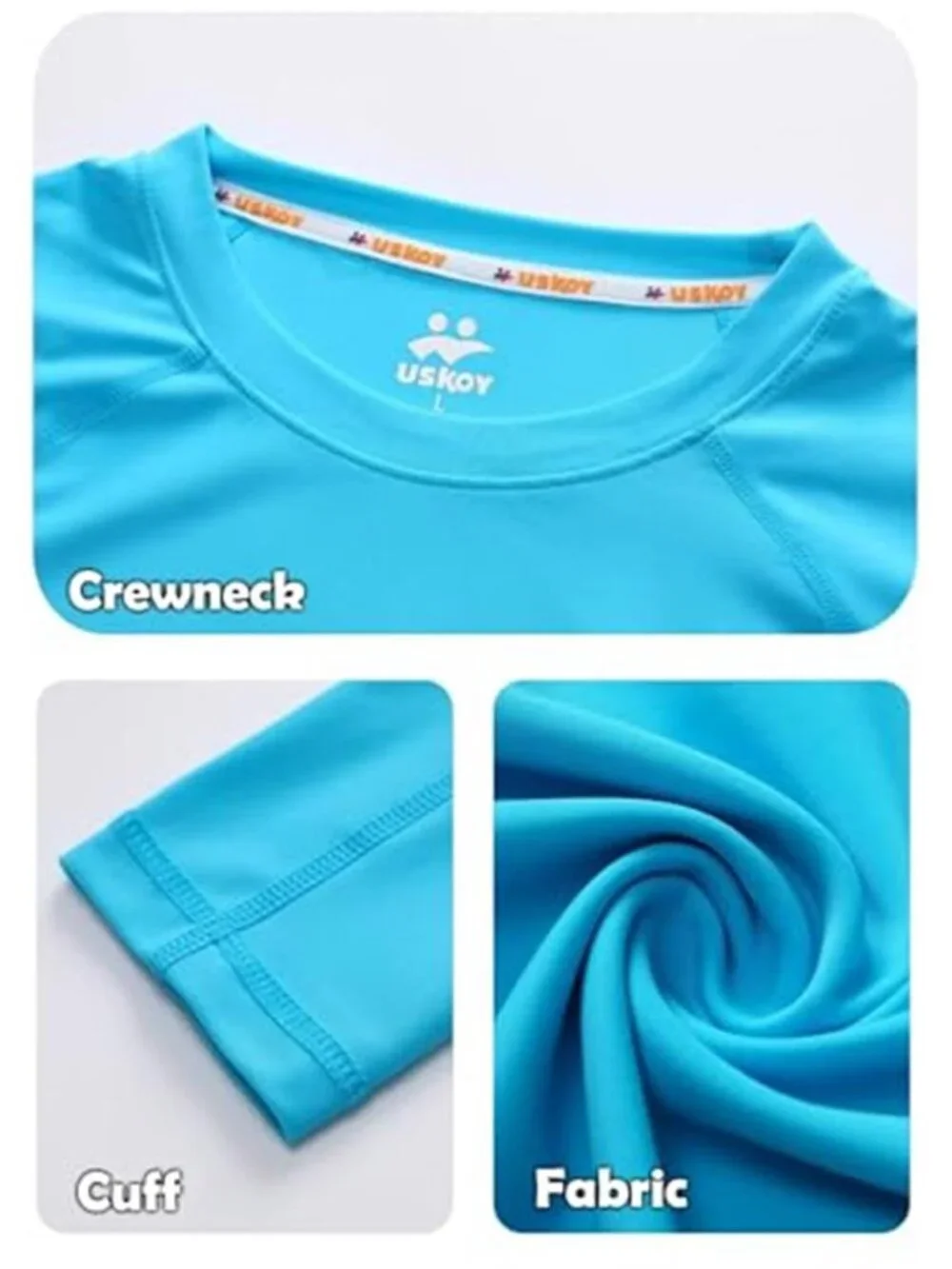 Men's Rash Guard Compression Shirt Long Sleeve UPF 50+ Base Layer